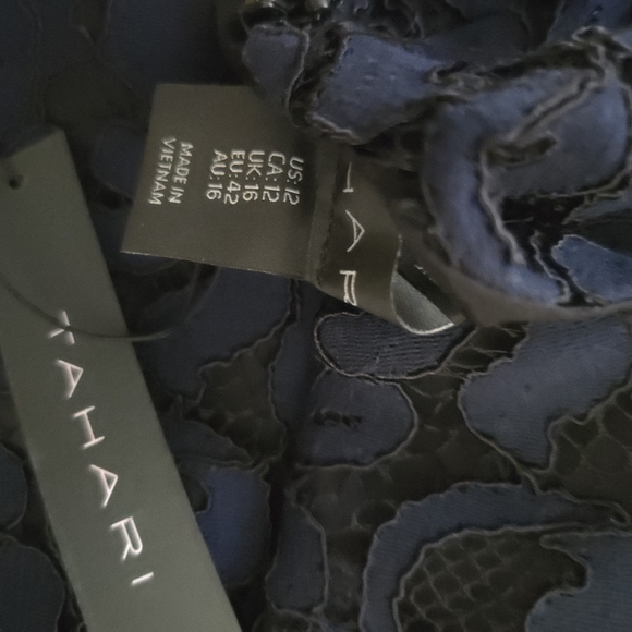 Tahari Navy Lace Dress - Picture 8 of 12